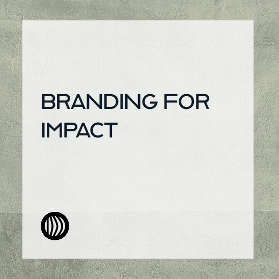 Cover graphic for the Branding for Impact guide, a downloadable sustainability and brand strategy resource by Prototipo