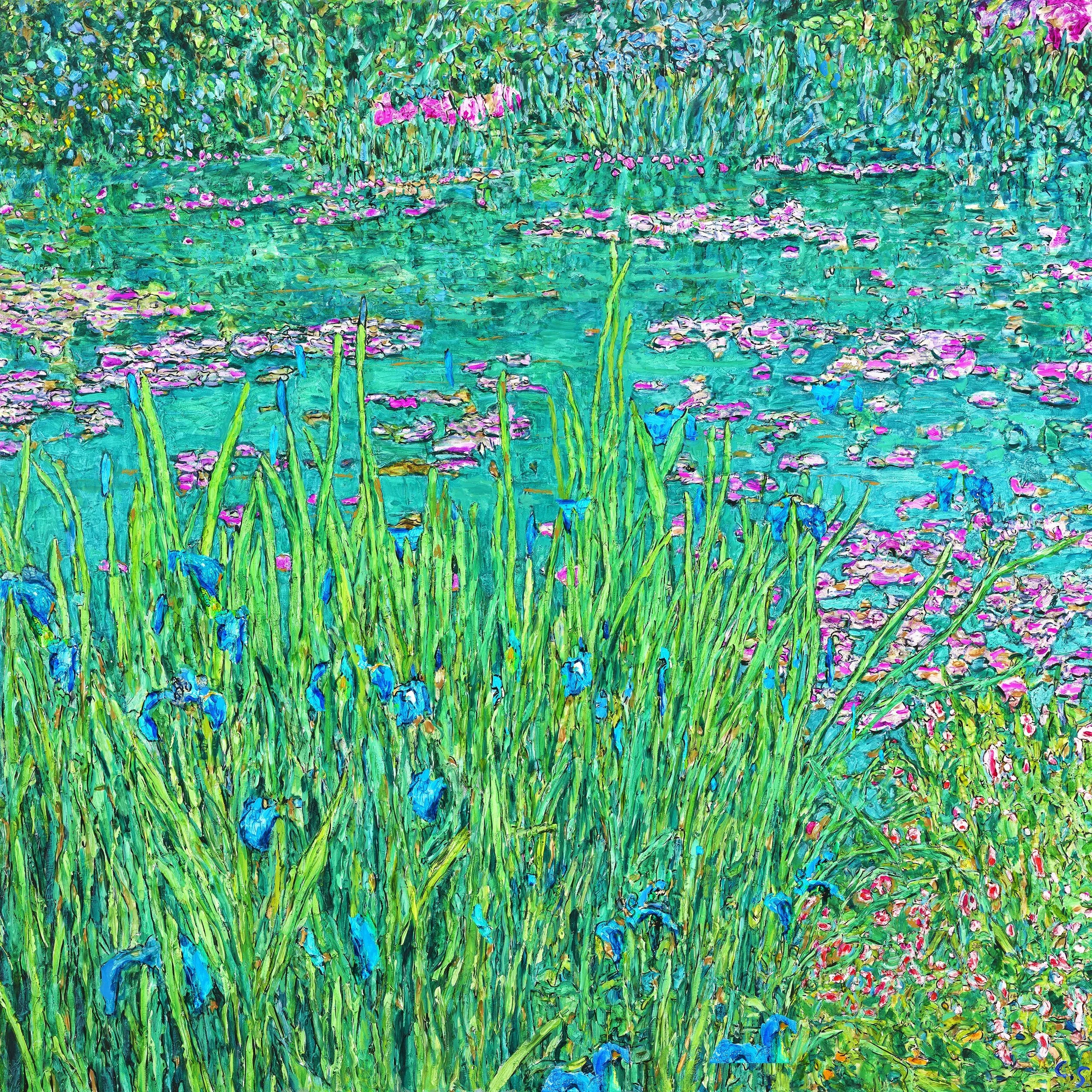 Irises and Water Lilies (sold)