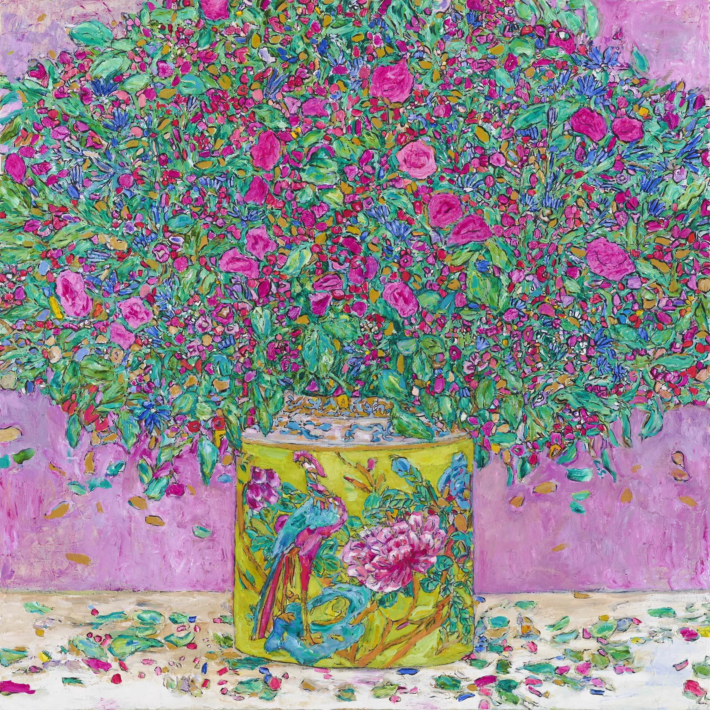 Flowers in Chinese Vase