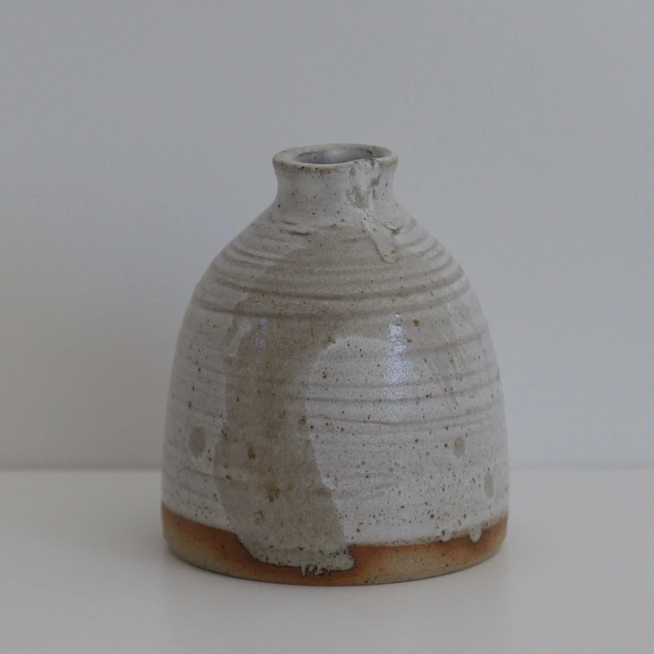 Bud Vase with Brushed Wood Ash