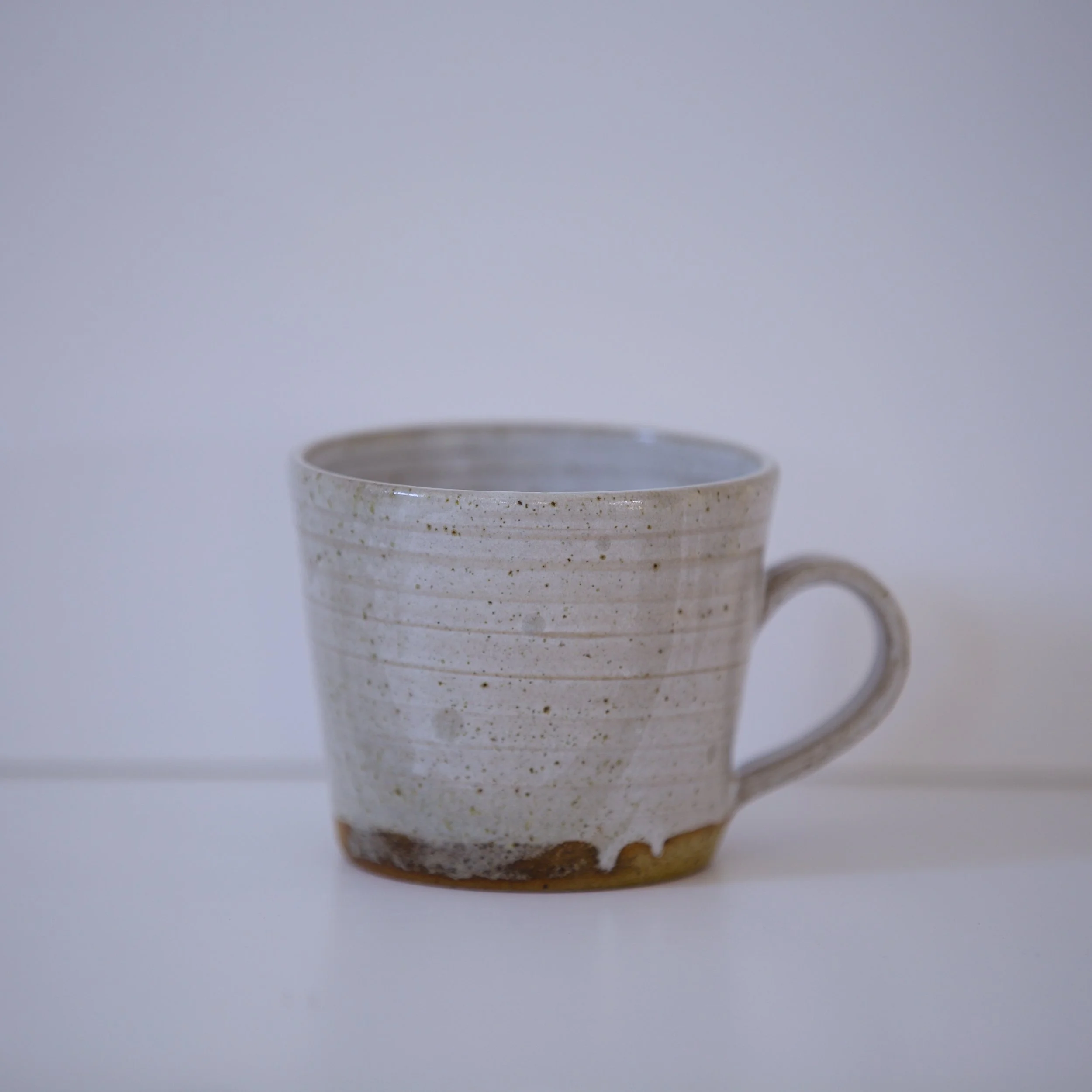 Coffee Mug with Brushed Wood Ash