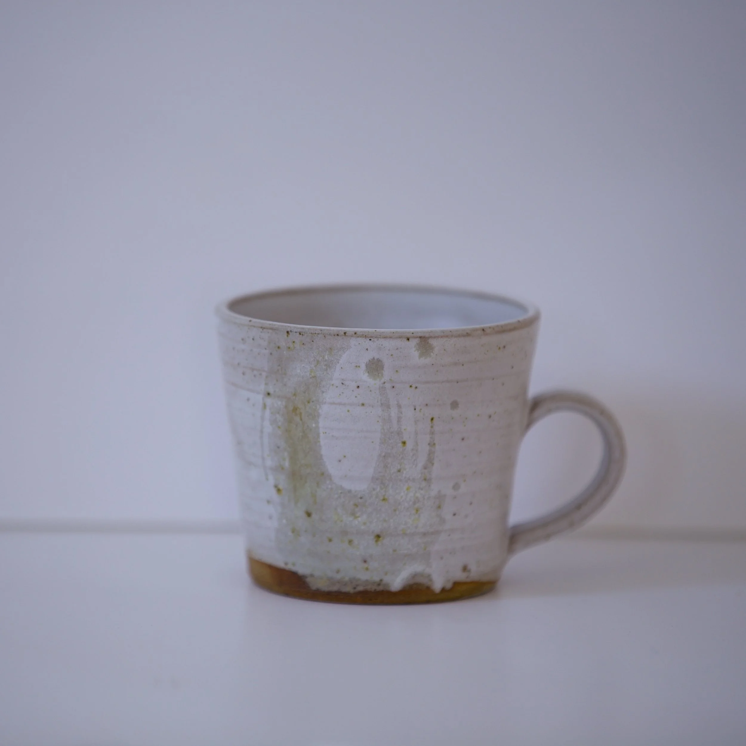 Coffee Mug with Brushed Wood Ash