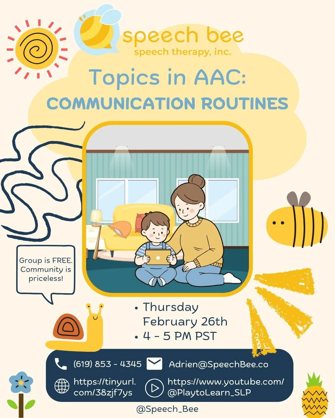Get ready for our next AAC Caregiver Support Group TOMORROW! 

We'll be discussing all things routines and AAC. You'll leave the night feeling ready to support your AAC communicator confidently, in all your shared daily routines. We can't wait to see
