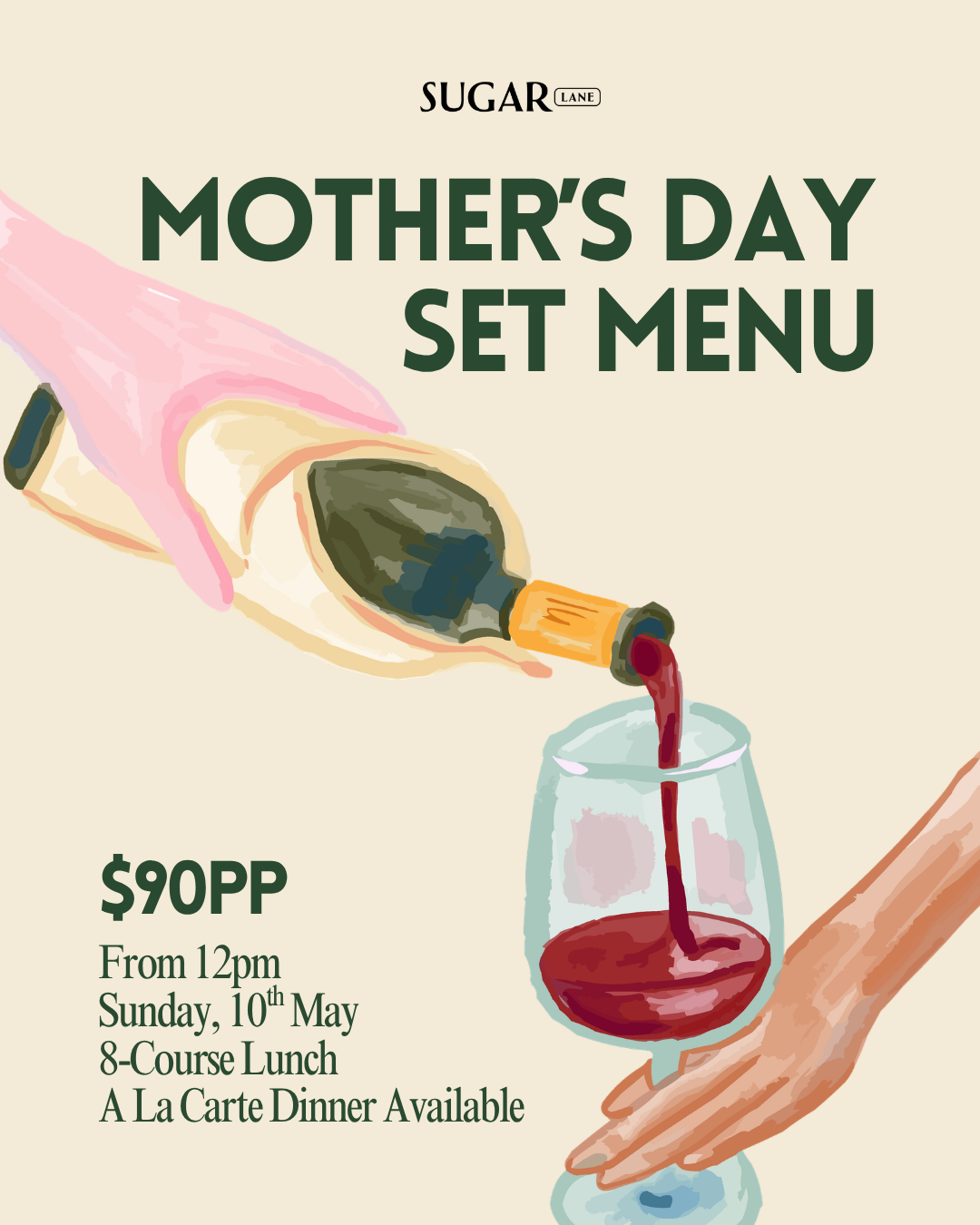 Mother’s Day 8 Course Lunch 