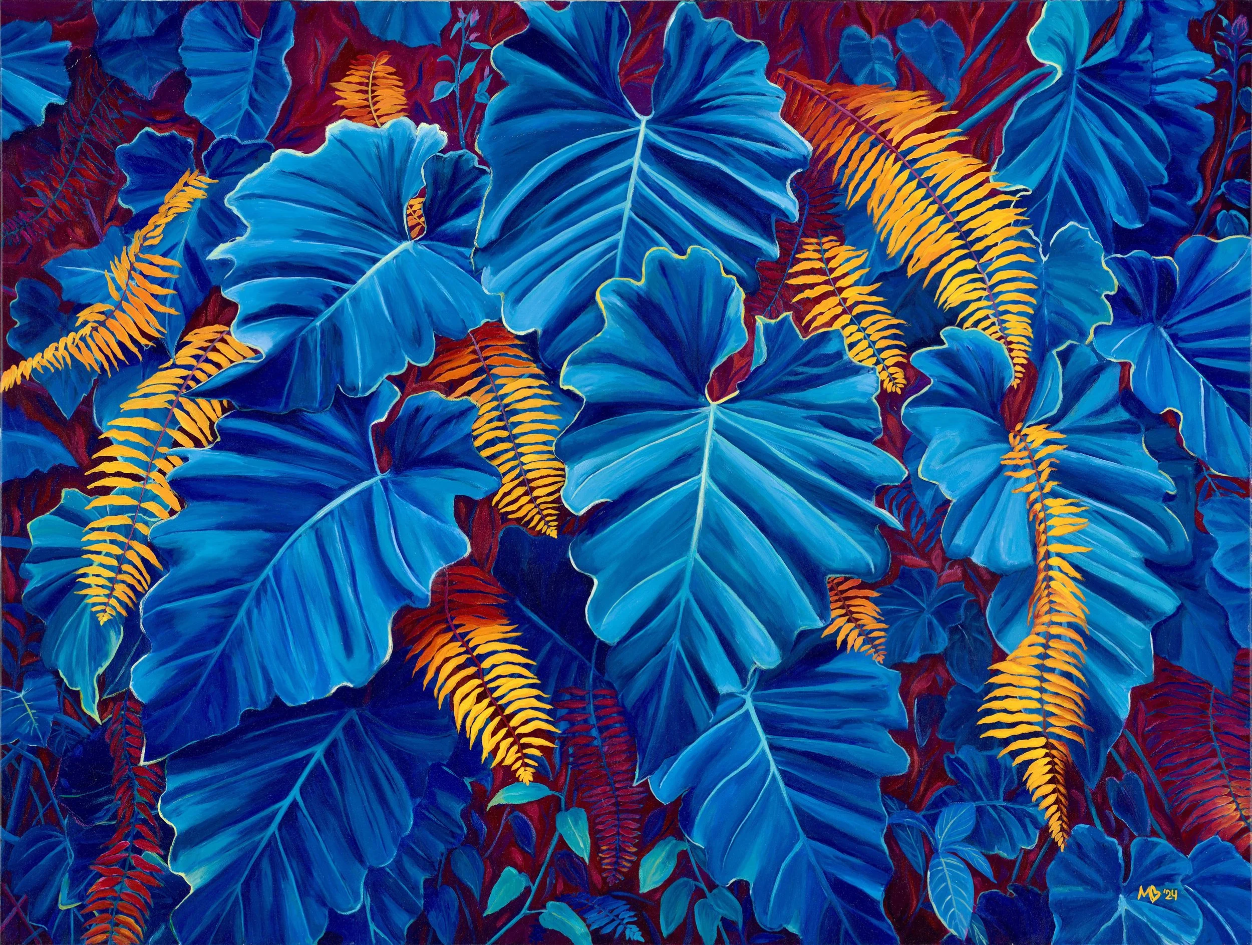 Evening Stroll through Gardens by the Bay
91 × 121cm
Oil on canvas