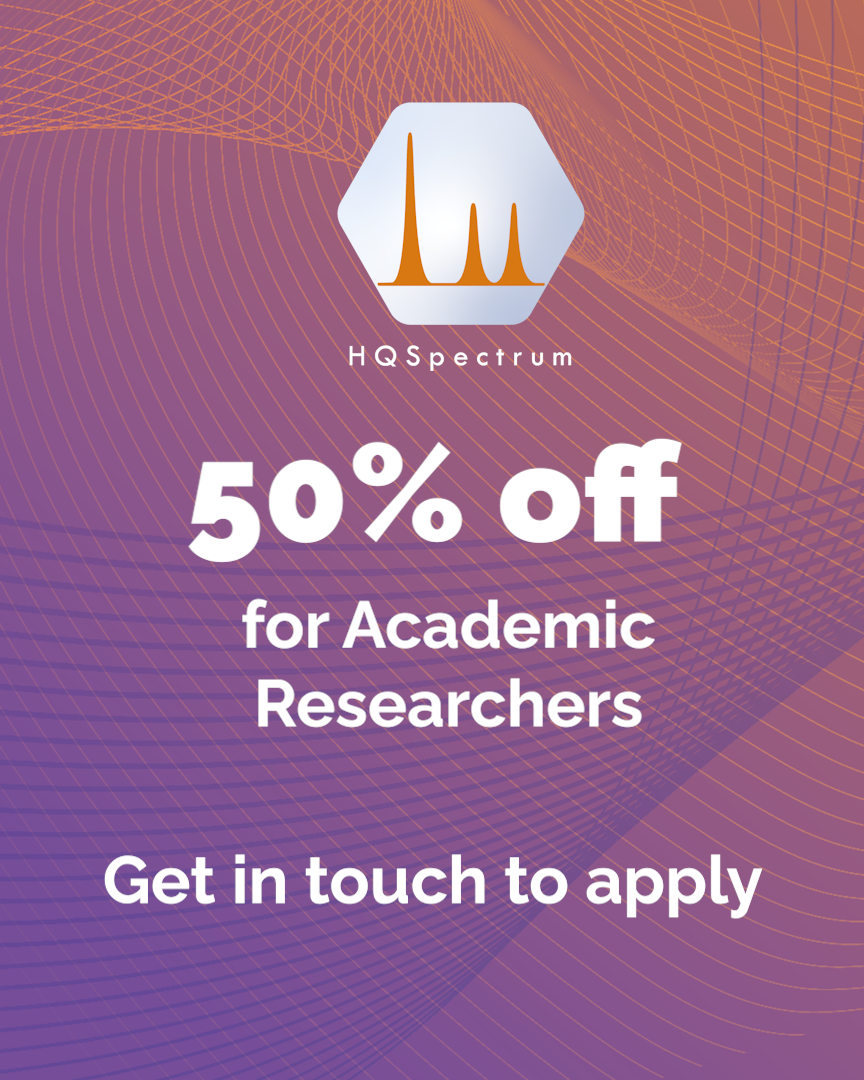HQSpectrum: 50% off for Academic Researchers