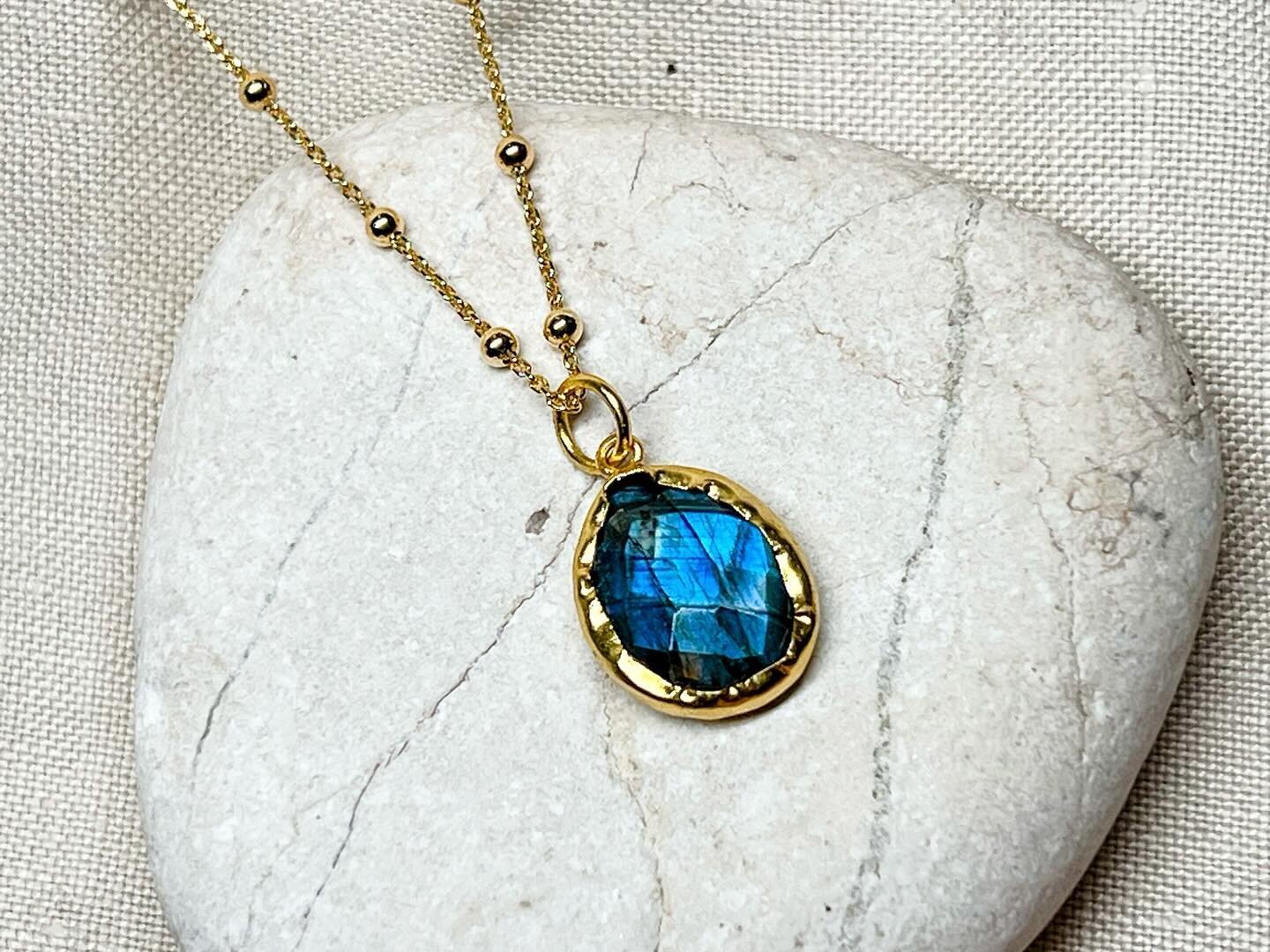 Labradorite: the stone of adventure, aurora borealis - it&rsquo;s said to flickers like lighting and wards off evil spirits&hellip;a stone for the explorer or simply those born in November. A few of the jewels in our collection - we have a range of l