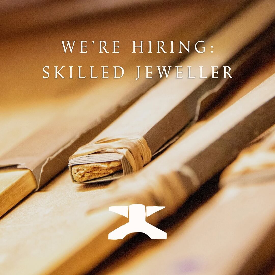 WE&rsquo;RE HIRING! 

We have an opening for a Skilled Jeweller to join our small friendly team in Winchester. 

Join us in our workshop working on commissions, repairs and handmade jewellery to sell in store.

Applications are open until the 14th Fe