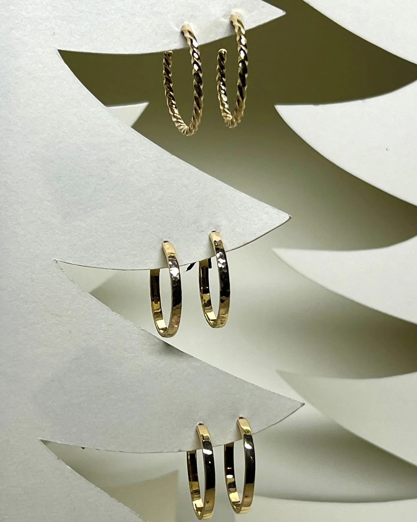 Hoop Hoop Hooray!! There&rsquo;s simply endless possibilities when it comes to choosing hoops. We have our own handmade hoops in gold, in silver, with twists and textures, with dangles and details, with sparkles and pearls, circular or elongated, hug