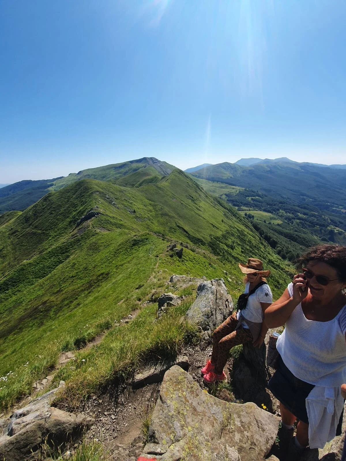 Hiking in the beautiful mountains