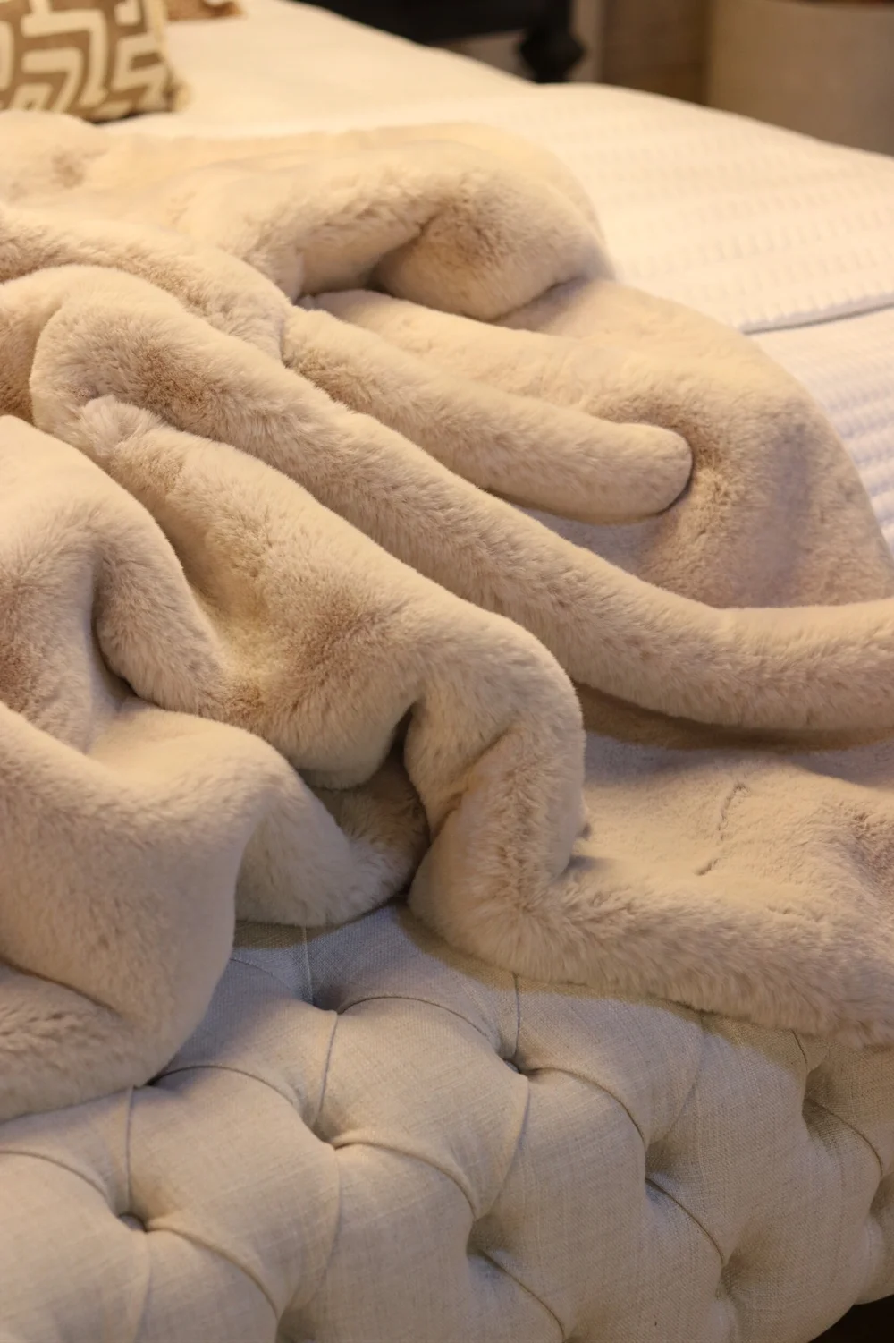 Light beige blanket best sale