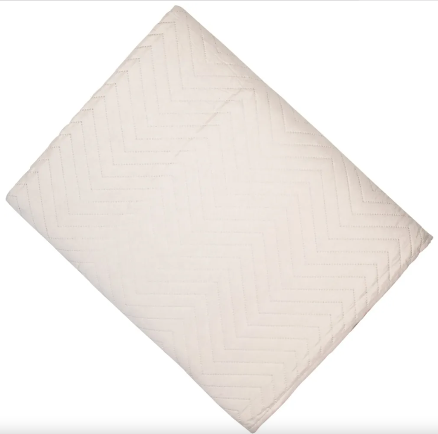 Chevron Ivory King Bedspread
