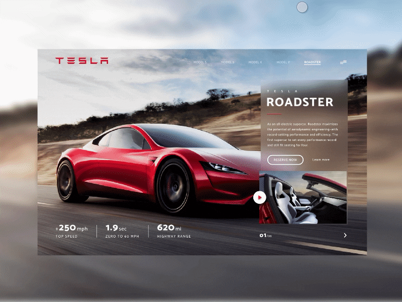 Concept Tesla Vehicle Pages