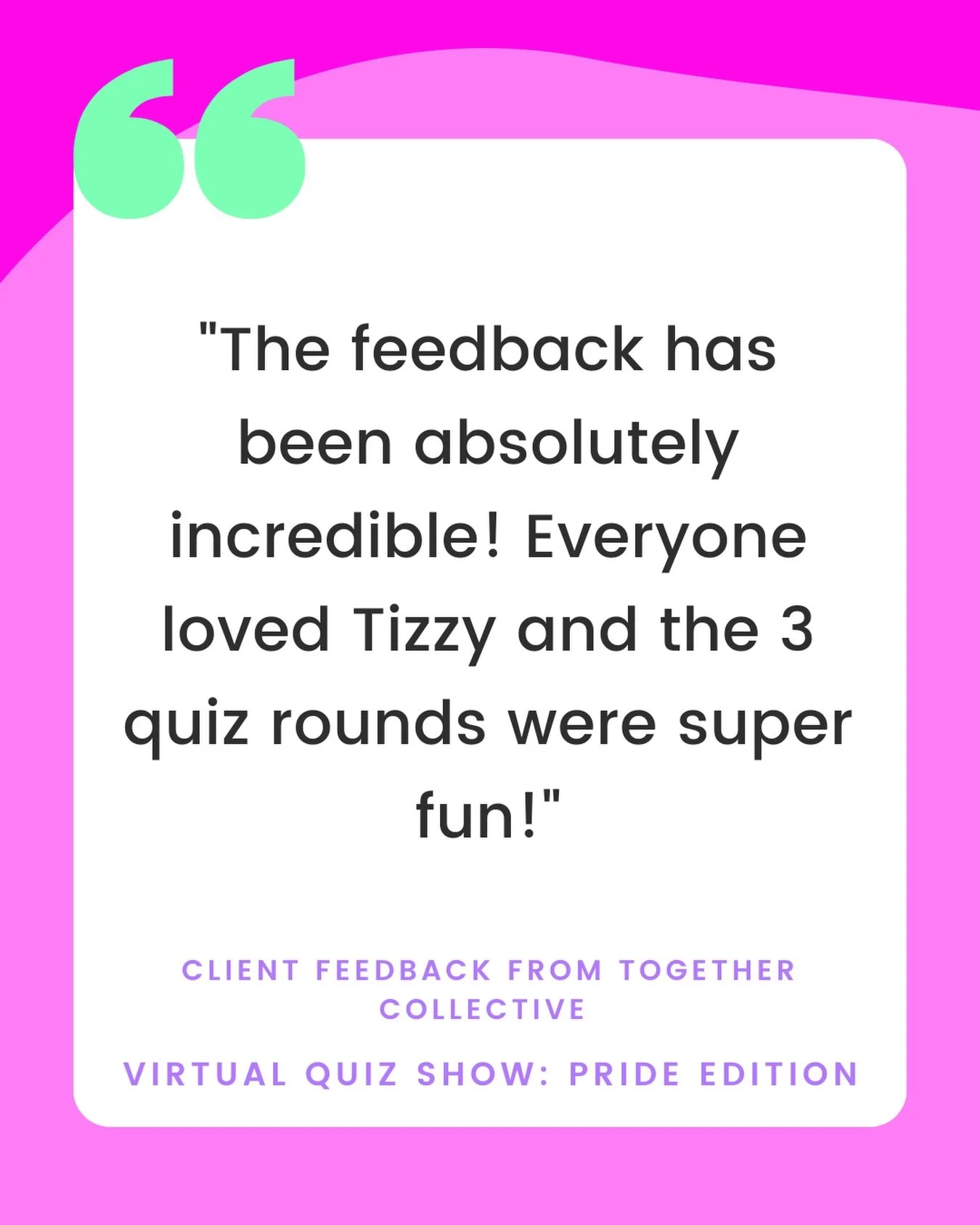 Personalised Pride Quiz? YES PLEASE

Get in touch to book your Pride Party 🏳️&zwj;🌈🏳️&zwj;⚧️&nbsp;⭐️