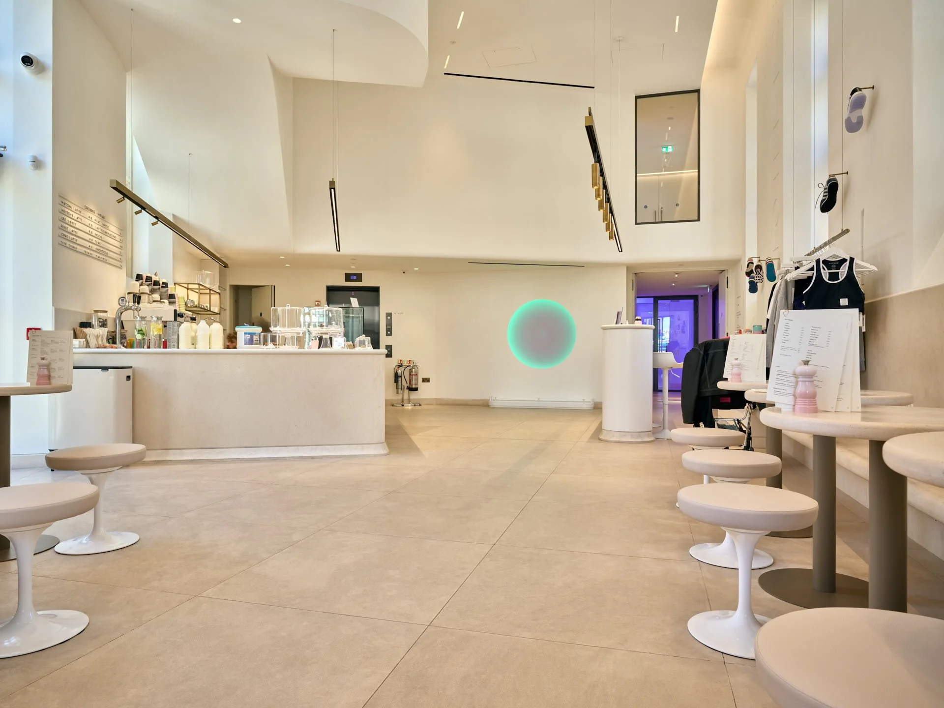 The Method spa lobby - flooring by stoneCIRCLE - photo Marco Joe Fazio Studio