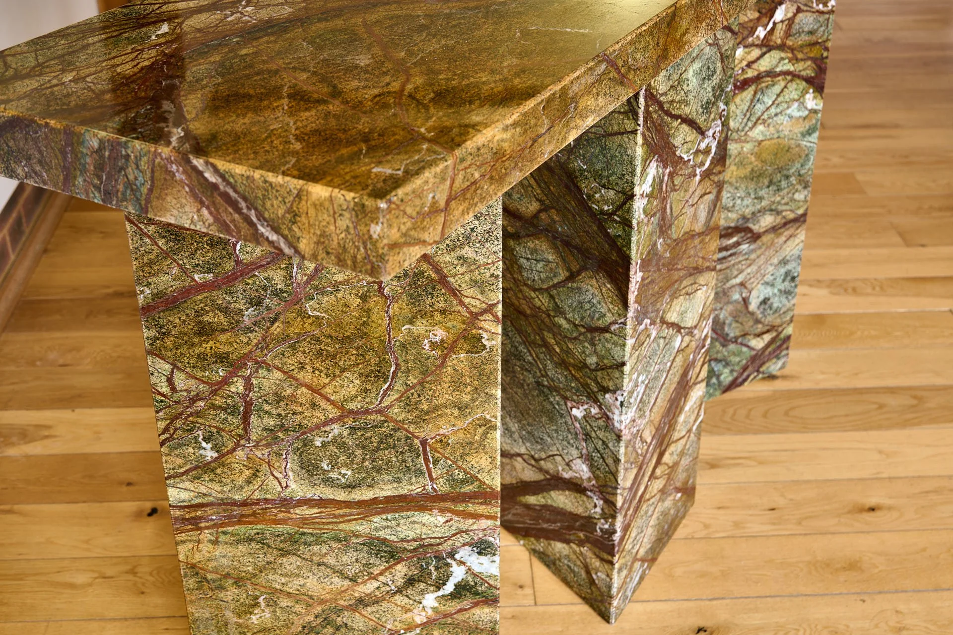 Green Forest console table by stoneCIRCLE - photo Marco Joe Fazio Studio