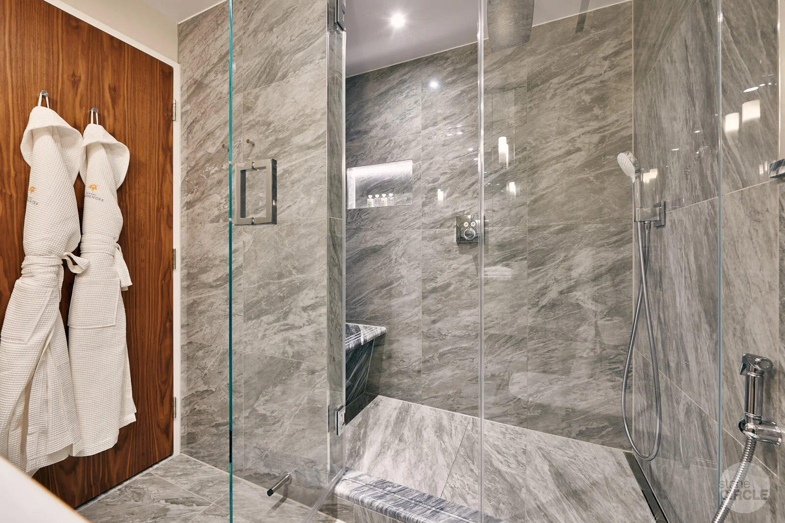 bathroom stonework by stoneCIRCLE - photo by Marco Joe Fazio Studio