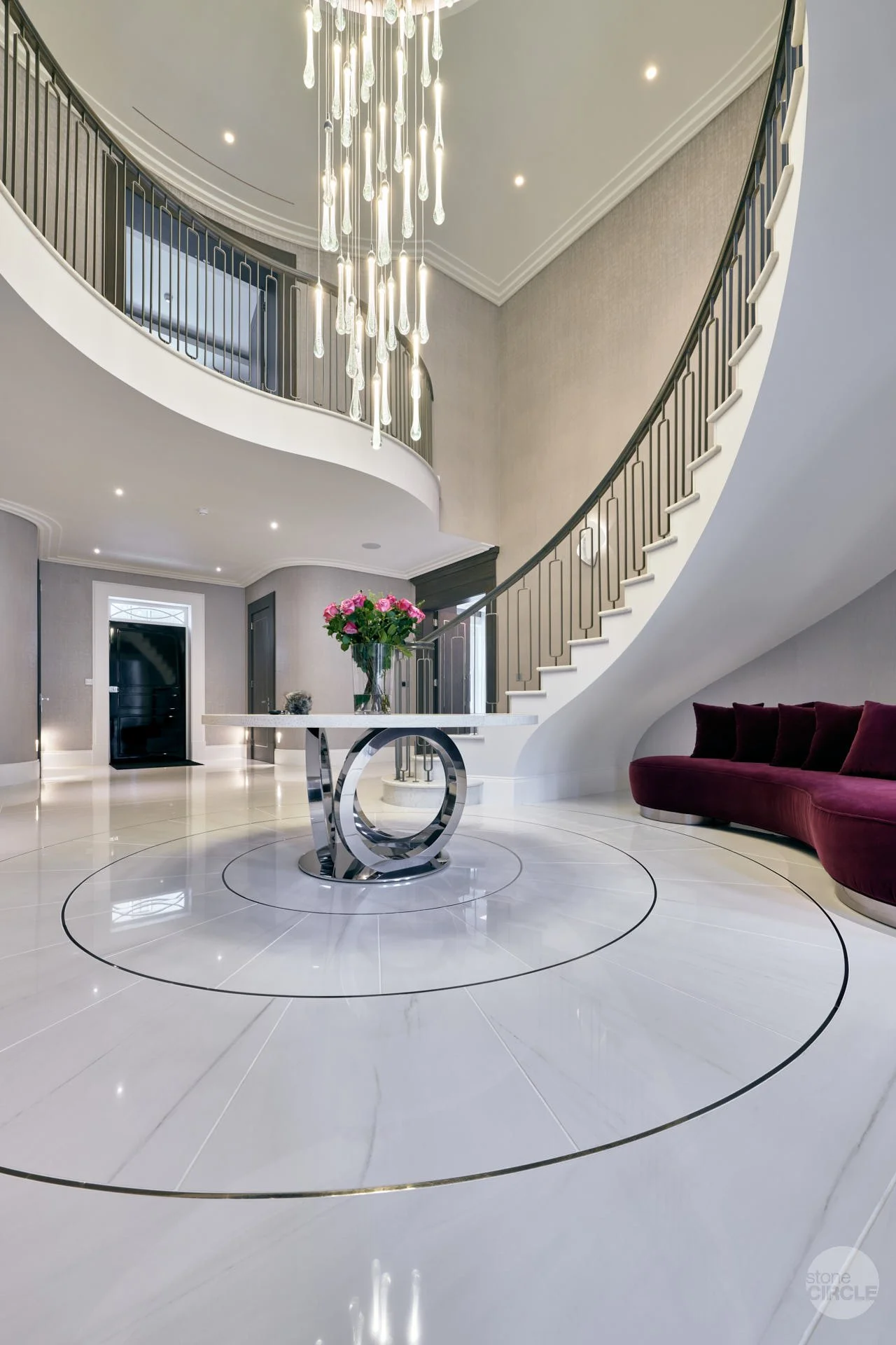 stoneCIRCLE stone flooring and staircases - photo by Marco Joe Fazio Studio