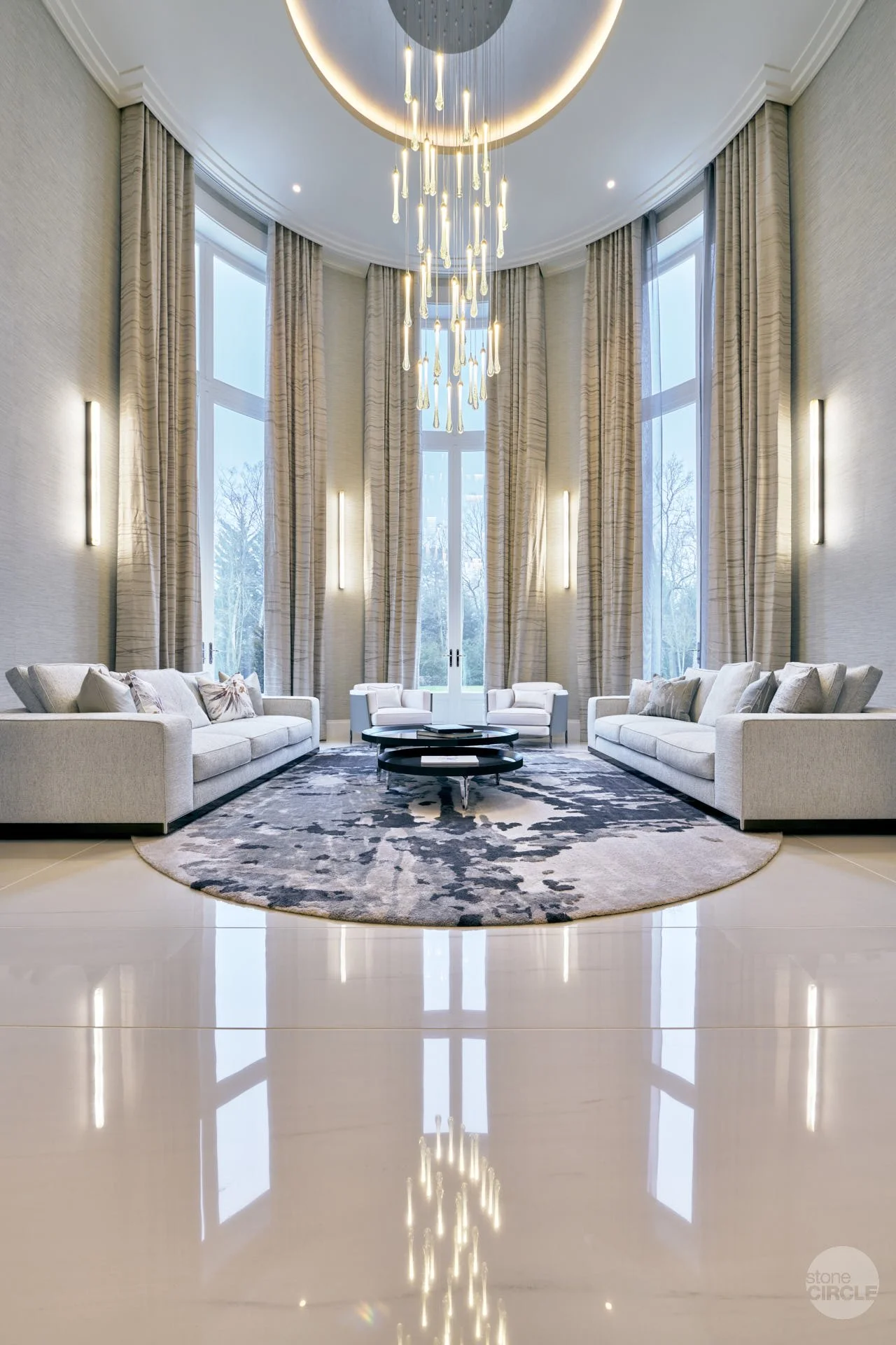 stoneCIRCLE stone flooring and staircases - photo by Marco Joe Fazio Studio