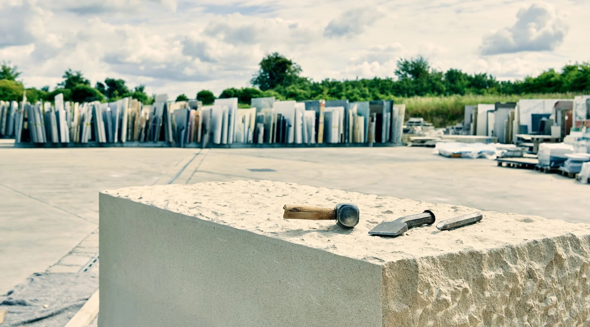 Wide selection of stone at stoneCIRCLE - photo Marco Joe Fazio Creatives