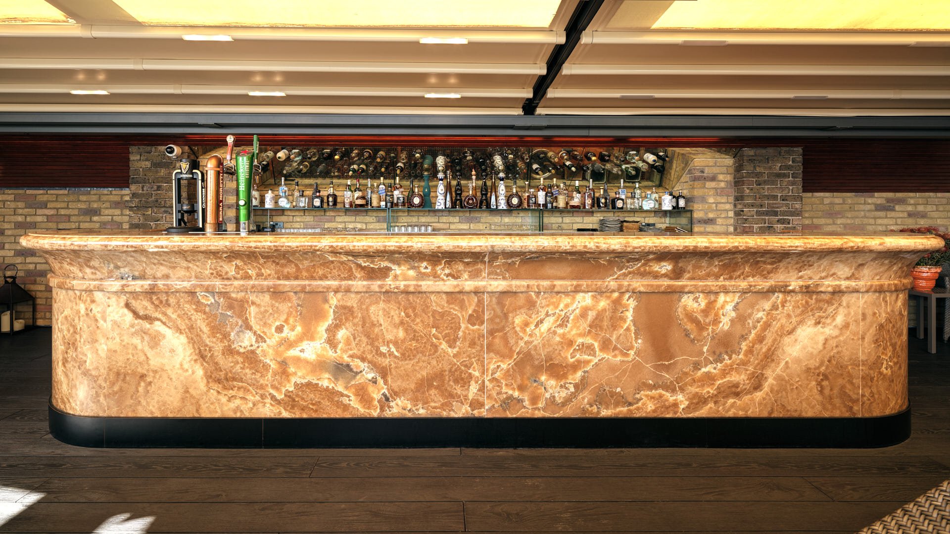 Chocolate Onyx bar by stoneCIRCLE at The Chesterfield Mayfair - photo Marco Joe Fazio Creatives