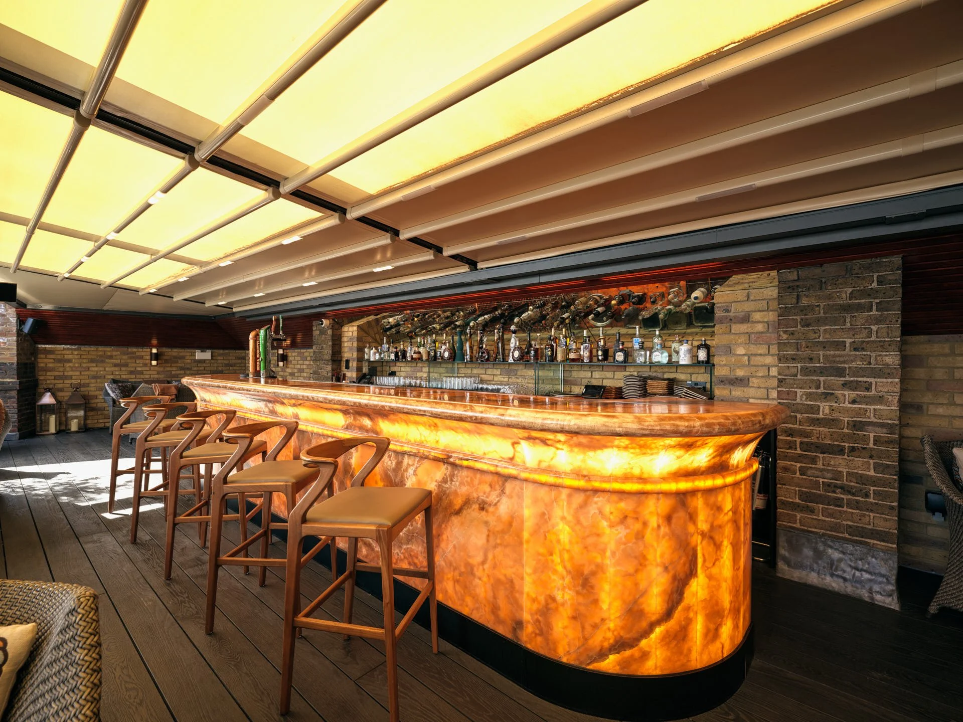 Chocolate Onyx bar by stoneCIRCLE at The Chesterfield Mayfair - photo Marco Joe Fazio Creatives
