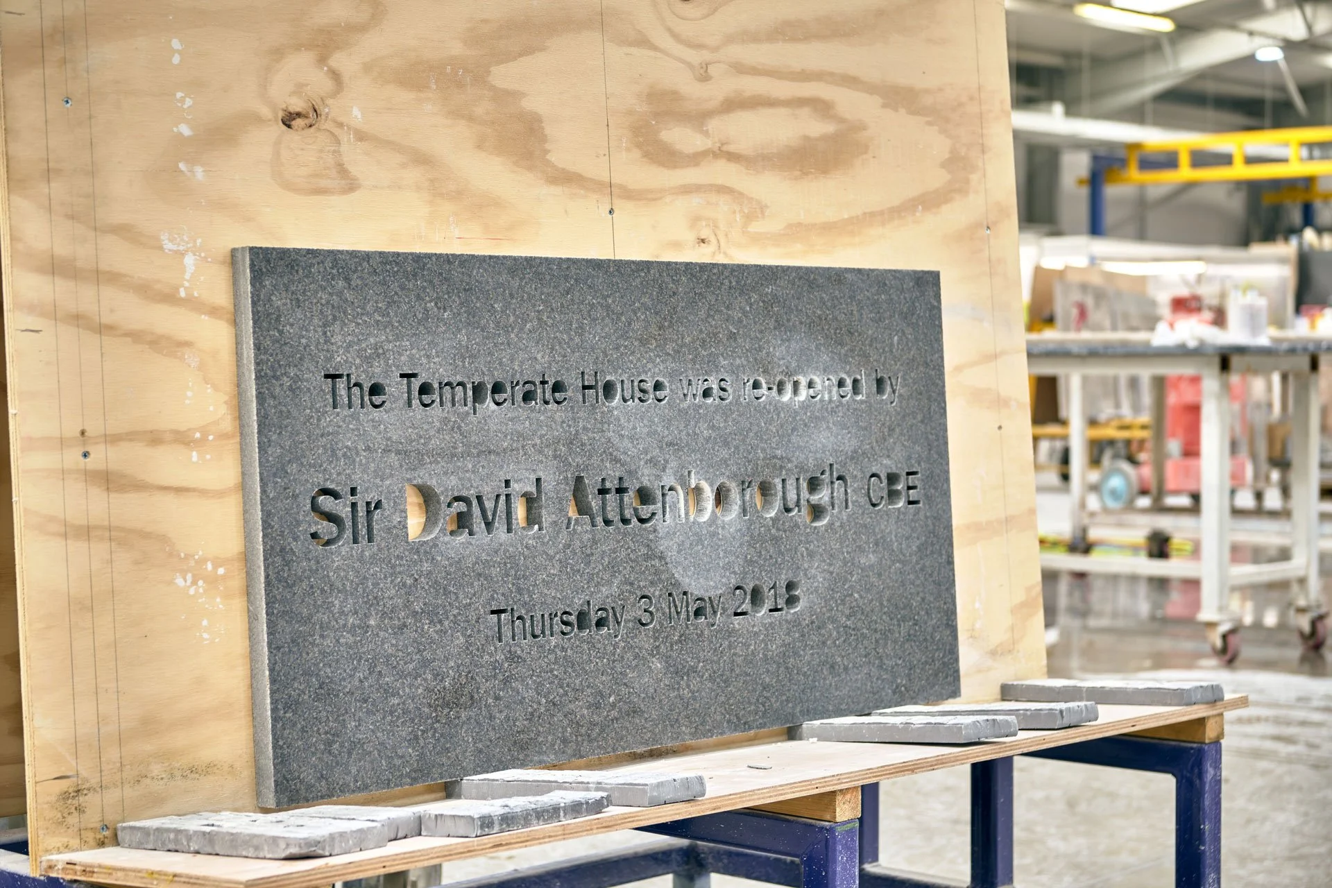 Granite plate at stoneCIRCLE - photo Marco Joe Fazio Creatives