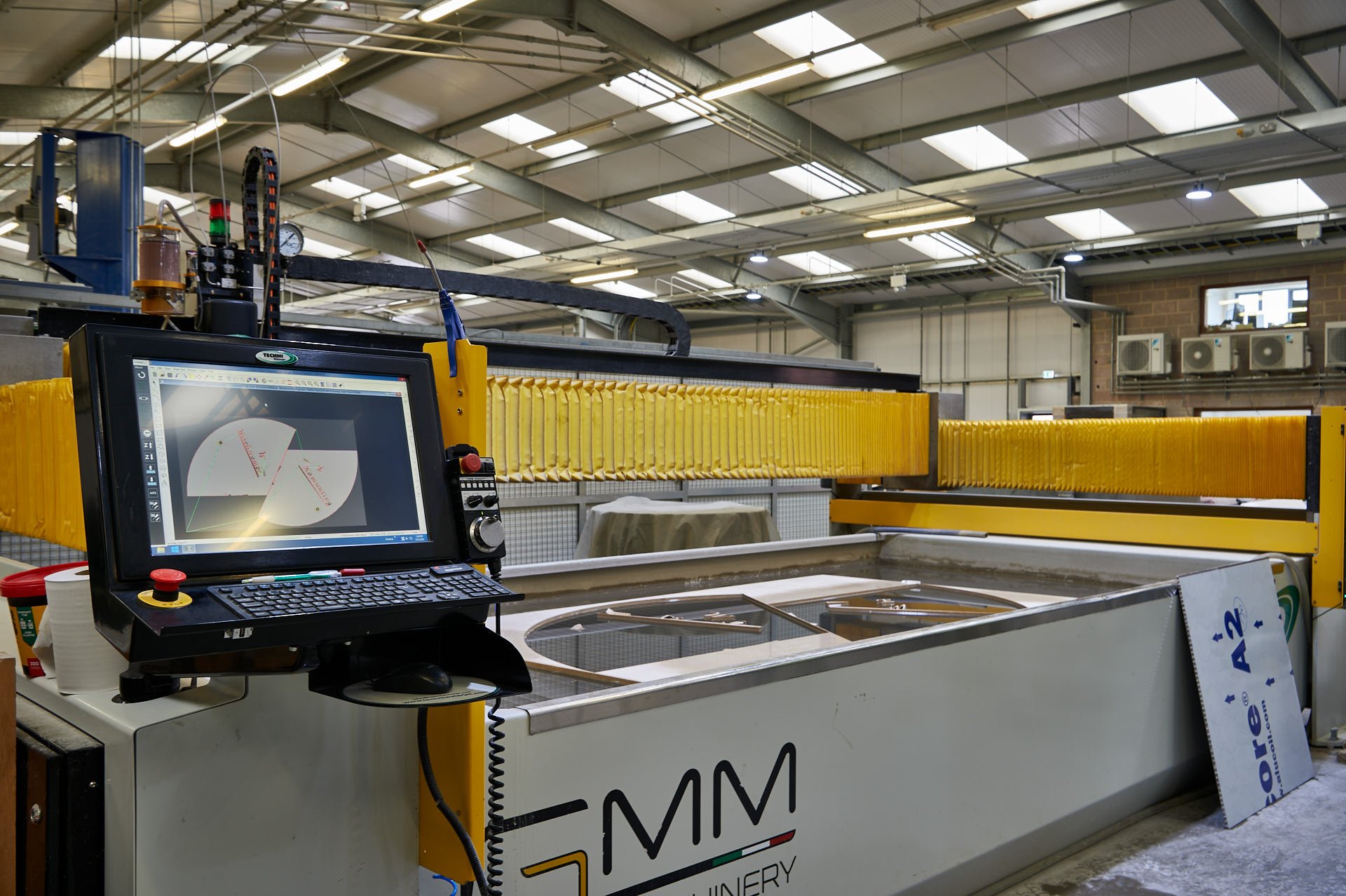 stoneCIRCLE CNC nesting: optimising slab usage while reducing wastage - photo Marco Joe Fazio Creatives