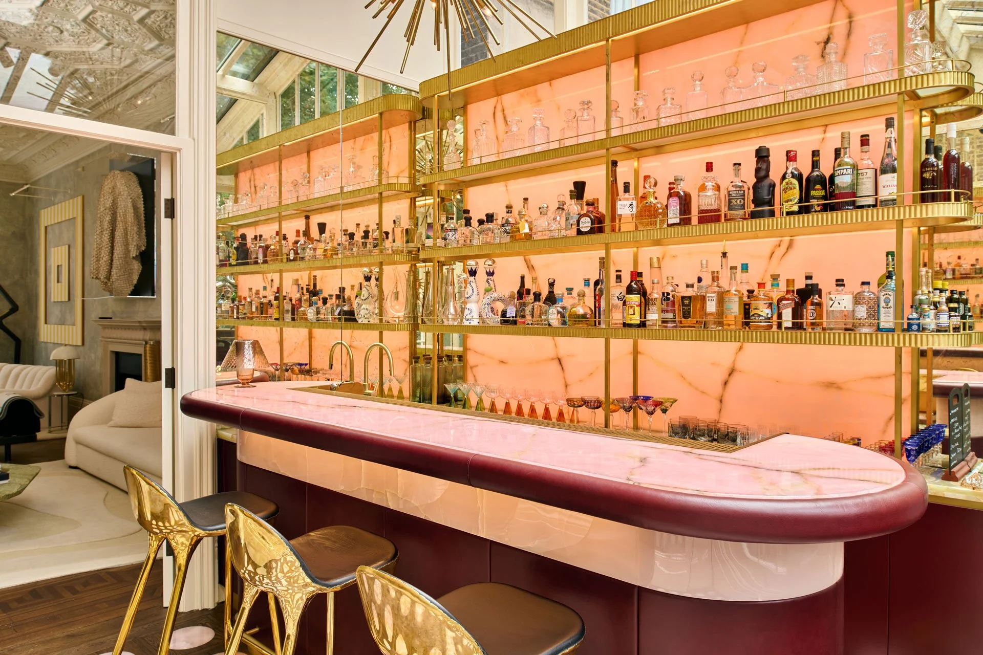 Onice Rosa bar by stoneCIRCLE - photo Marco Joe Fazio Creatives