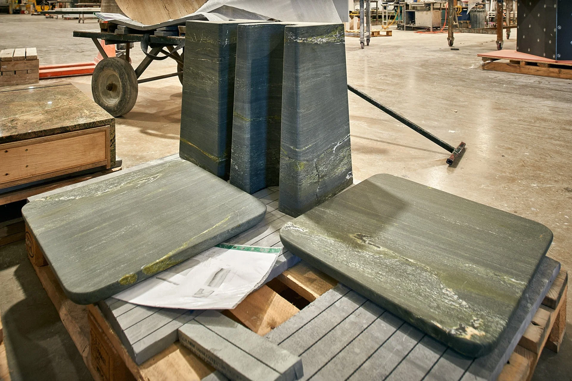 Pannonia Green marble square table by stoneCIRCLE, photo Marco Joe Fazio Creatives