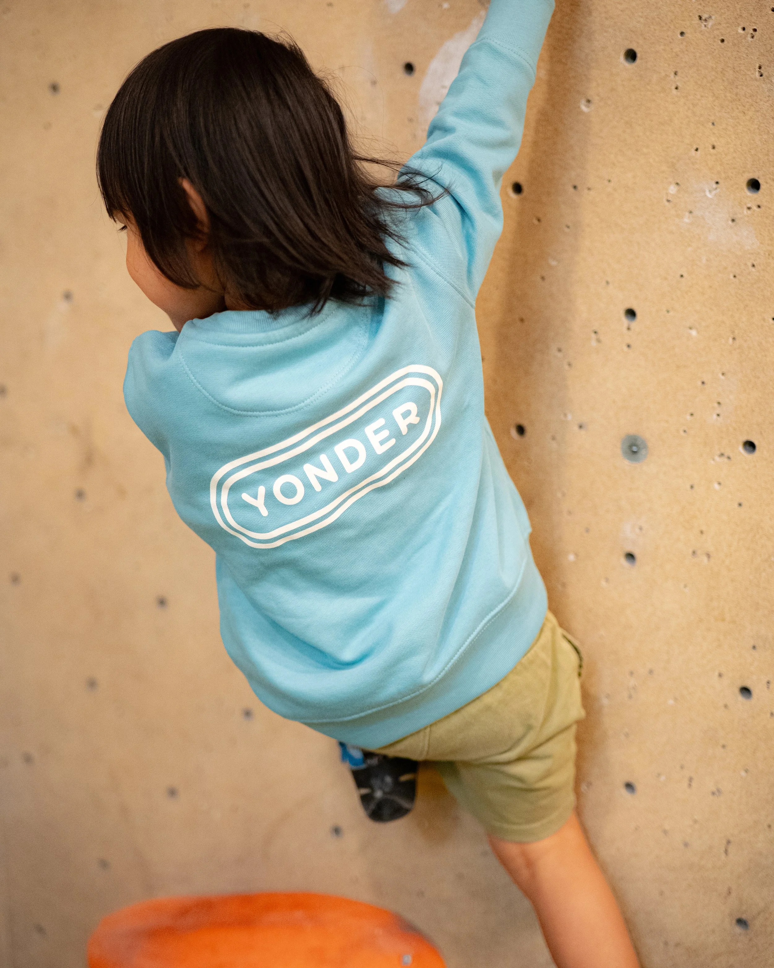 Kids climbing, family climbing