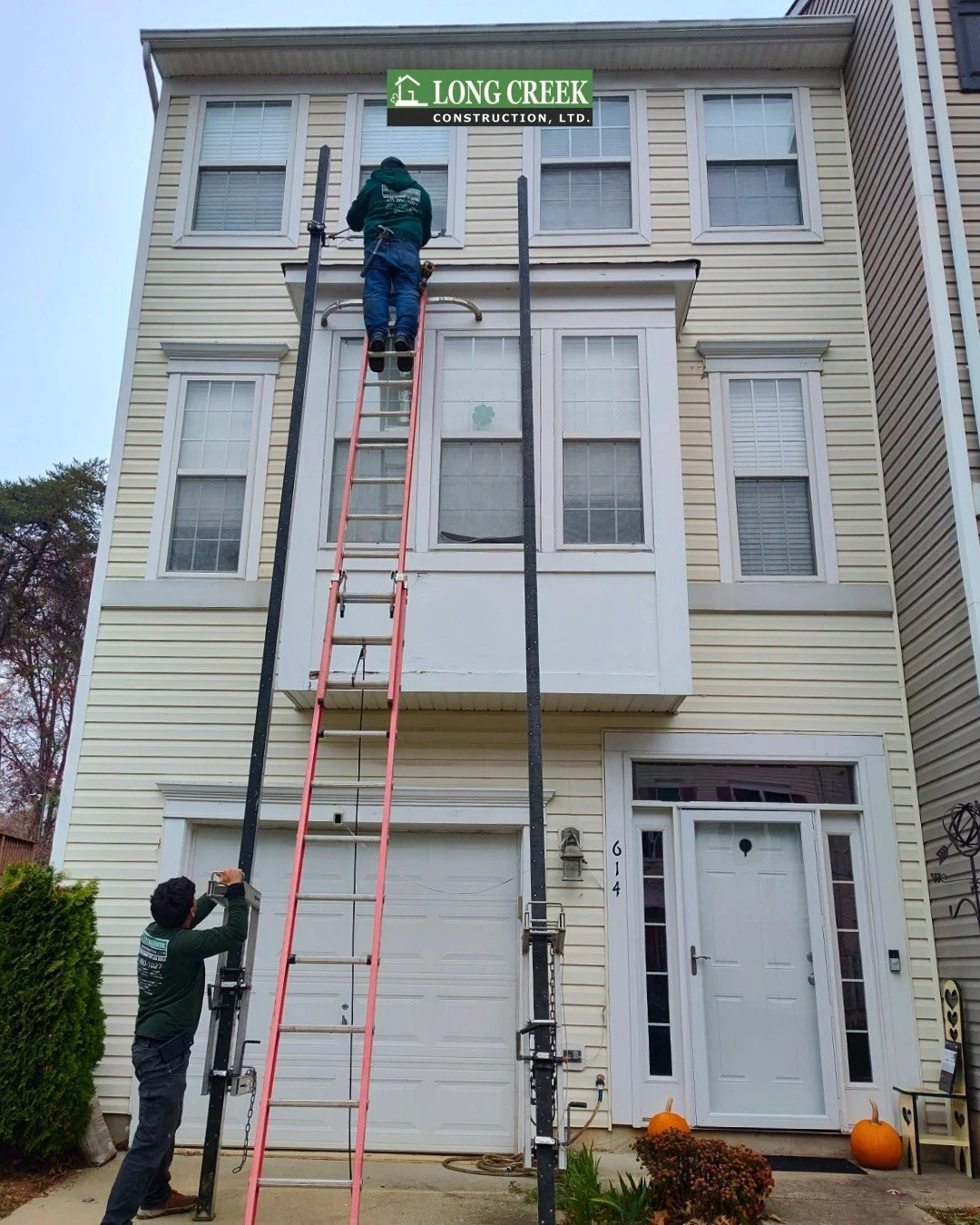 A recently completed project for a customer in Odenton! We completed a repair on this window bump-out as well as weatherizing the windows to help prepare for the cold. #GeneralContractor #ResidentialConstruction #Repair #Windows