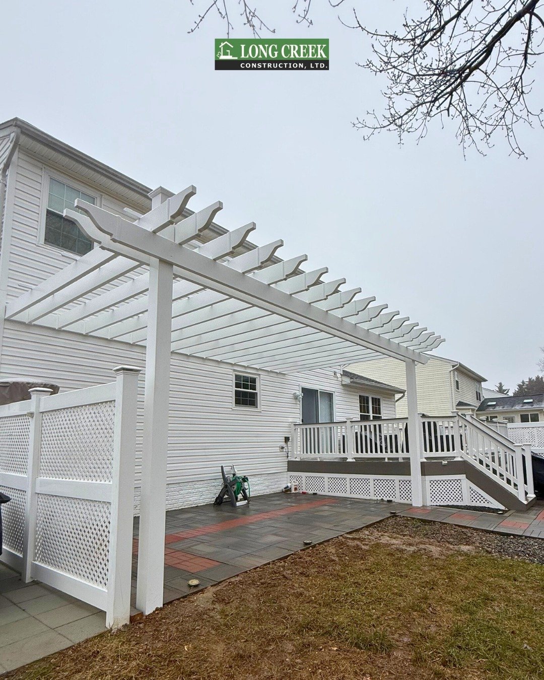 Another job well done by Long Creek Construction in Clinton, MD! We completed a pergola and privacy wall for this customer. Thank you for trusting us with your project! 

#outdoorliving #pergola #privacywall #generalcontractor #smallbusiness