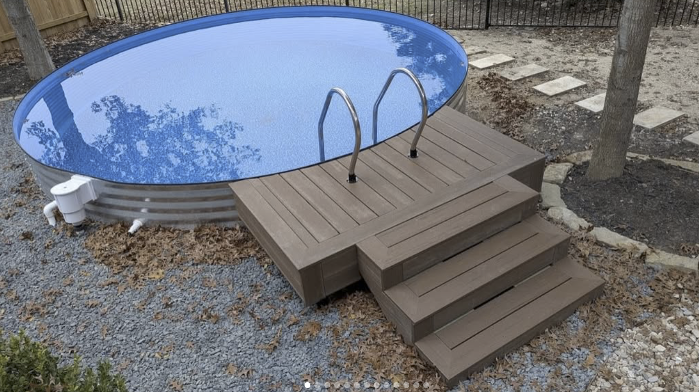 Composite Cowboy Pool deck and and stairs