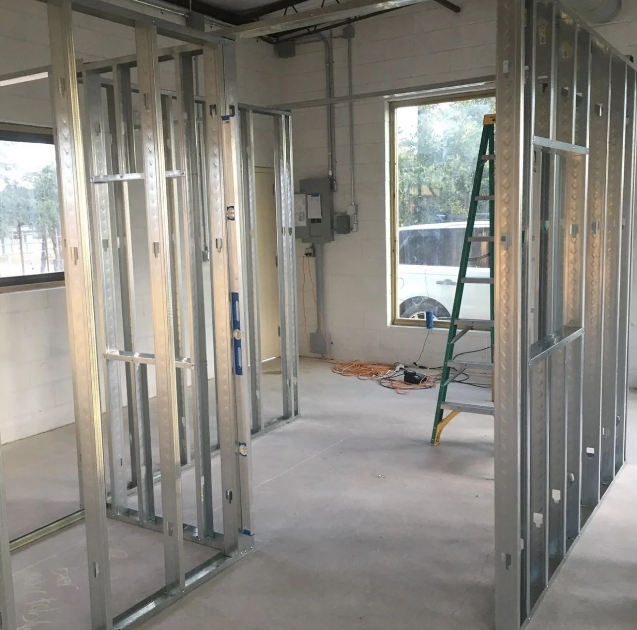 Commercial Framing for Thyme To Go in Dripping Springs