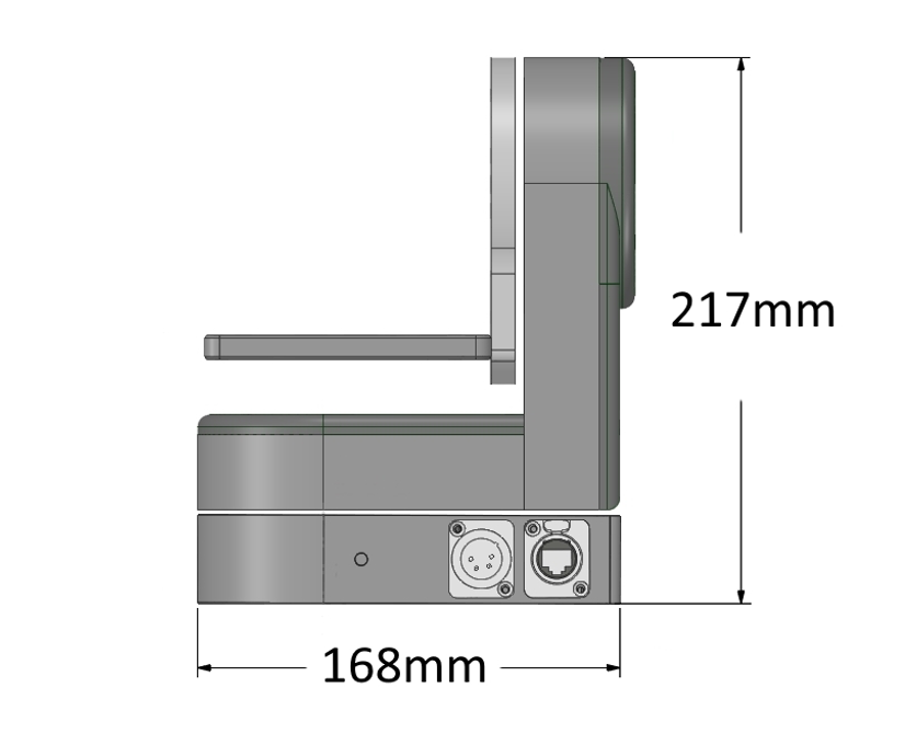Mini L Remote Camera Head dimensions