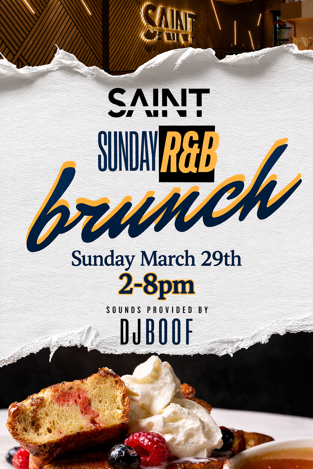 SUNDAY R&B BRUNCH: SAINT NYC 