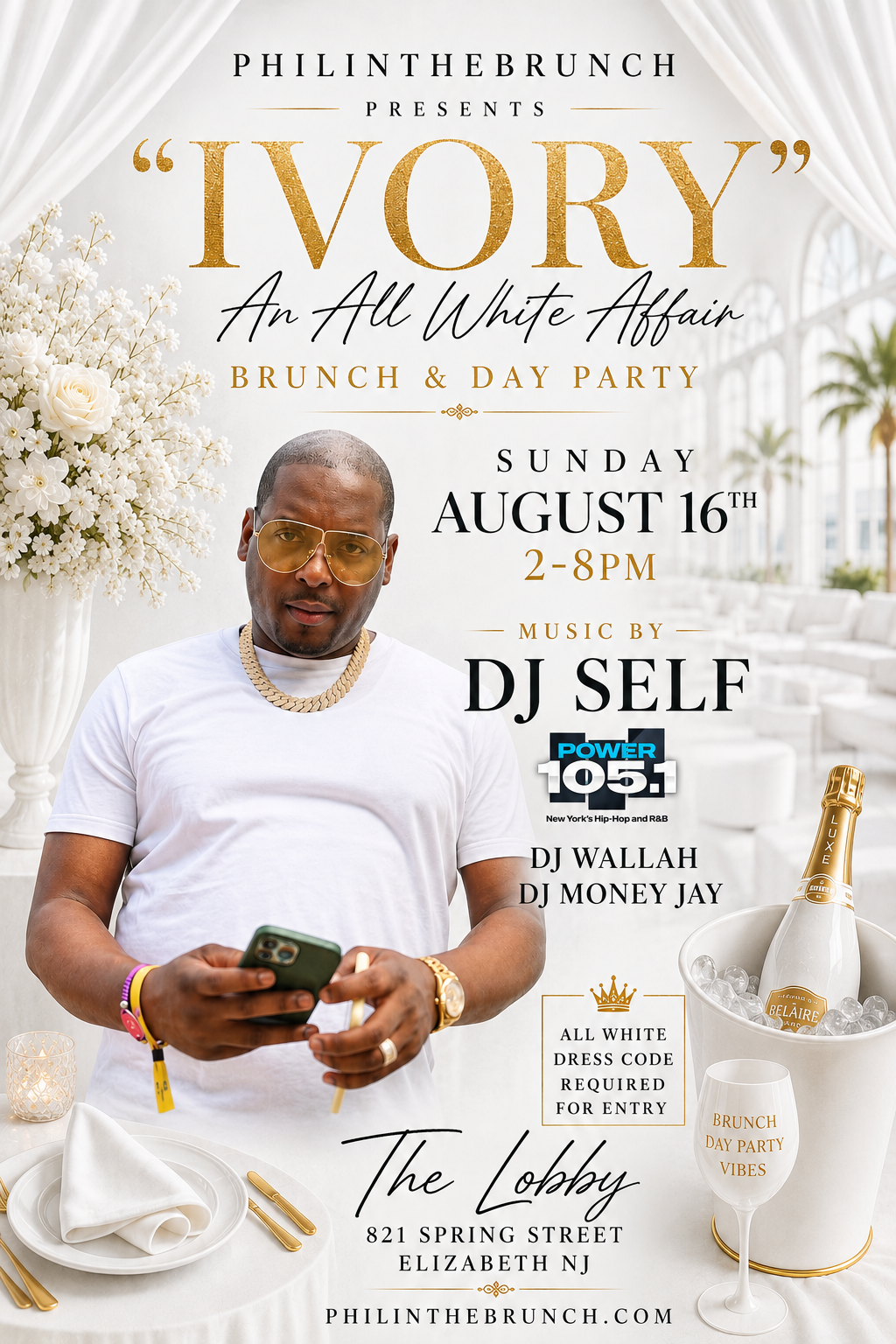 IVORY: THE IMMACULATE ALL WHITE AFFAIR: BRUNCH & DAY PARTY