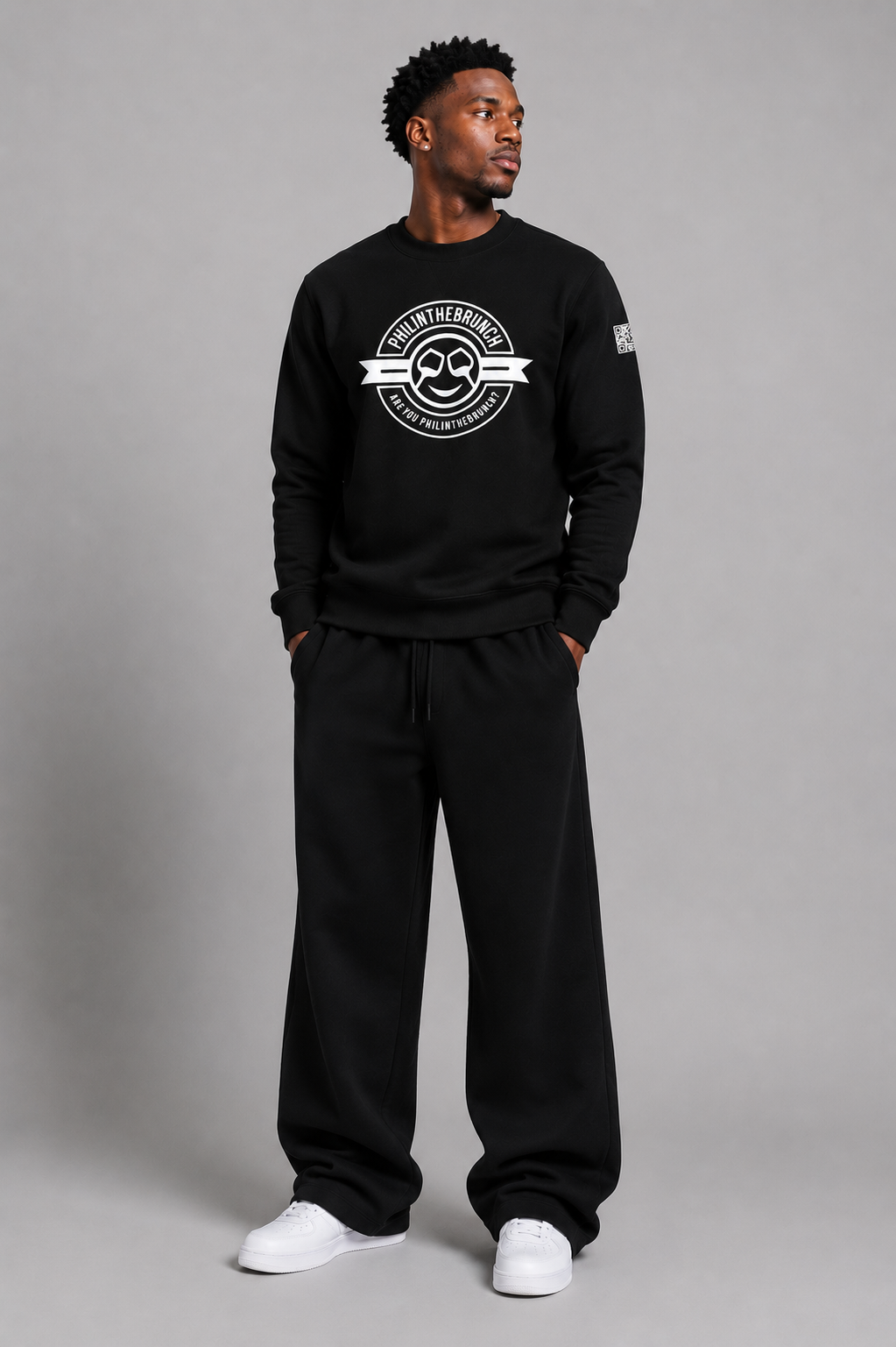 Black PhilinTheBrunch Crewneck