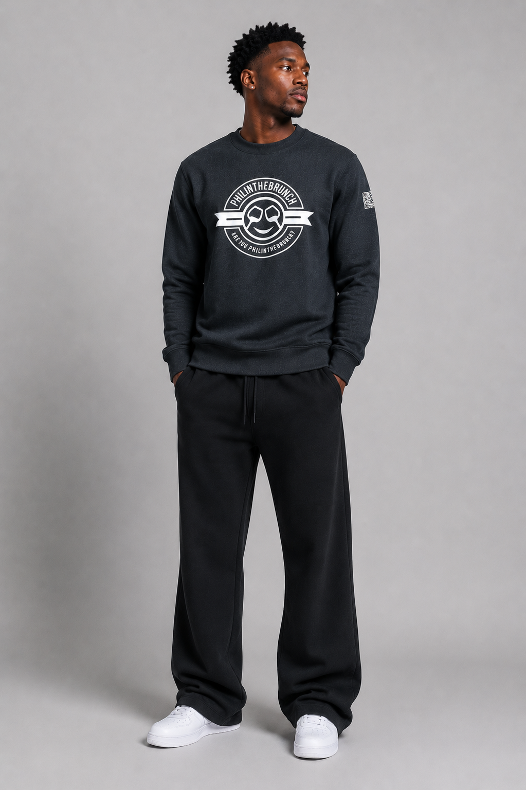 Dark Gray PhilinTheBrunch Crewneck