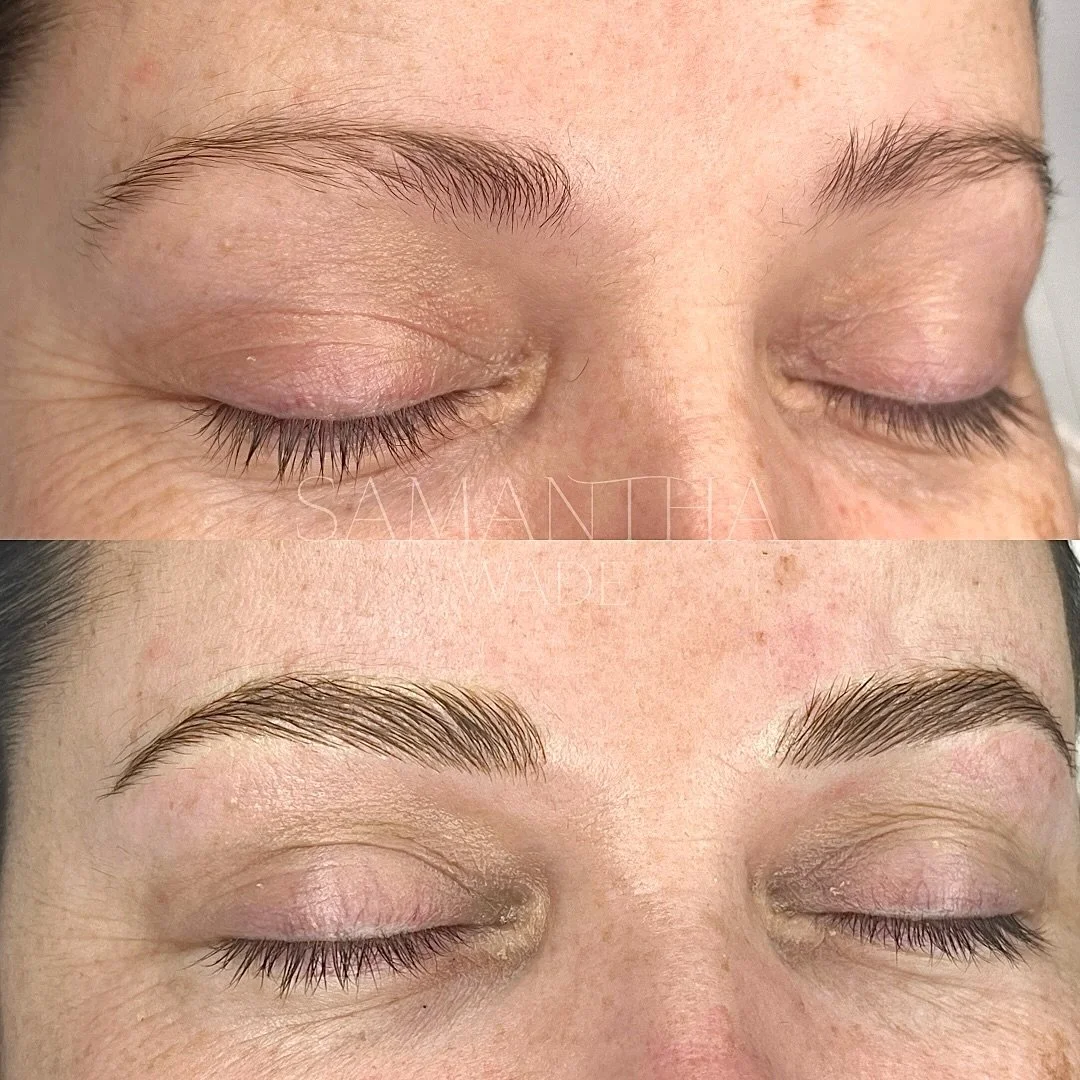 The most delicately tattooed machine hairstrokes to add some density and structure to these brows 🤍