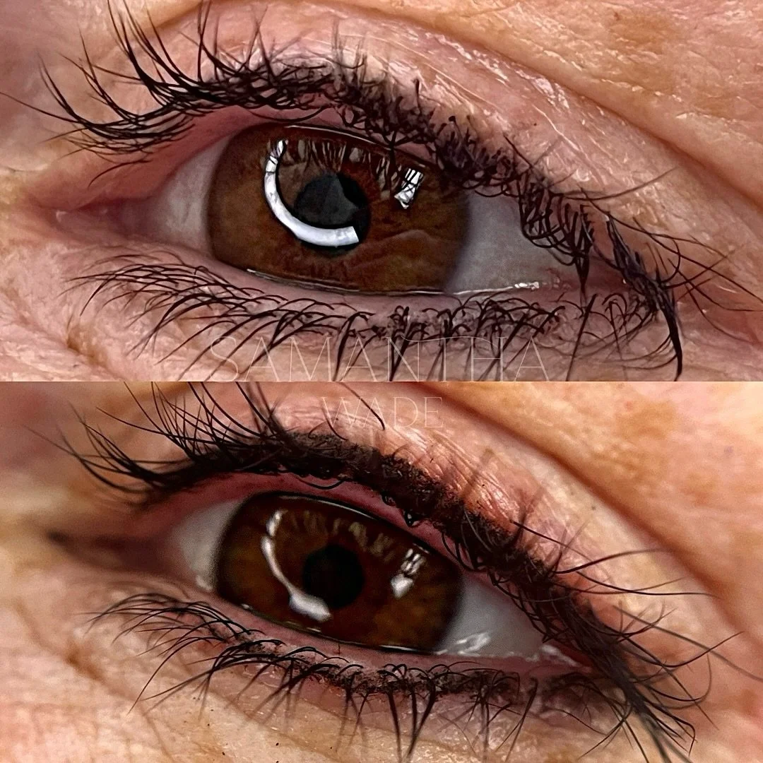 Look at those gorgeous lashes! Beautifully enhanced by an upper and lower lash line tattoo 🤍