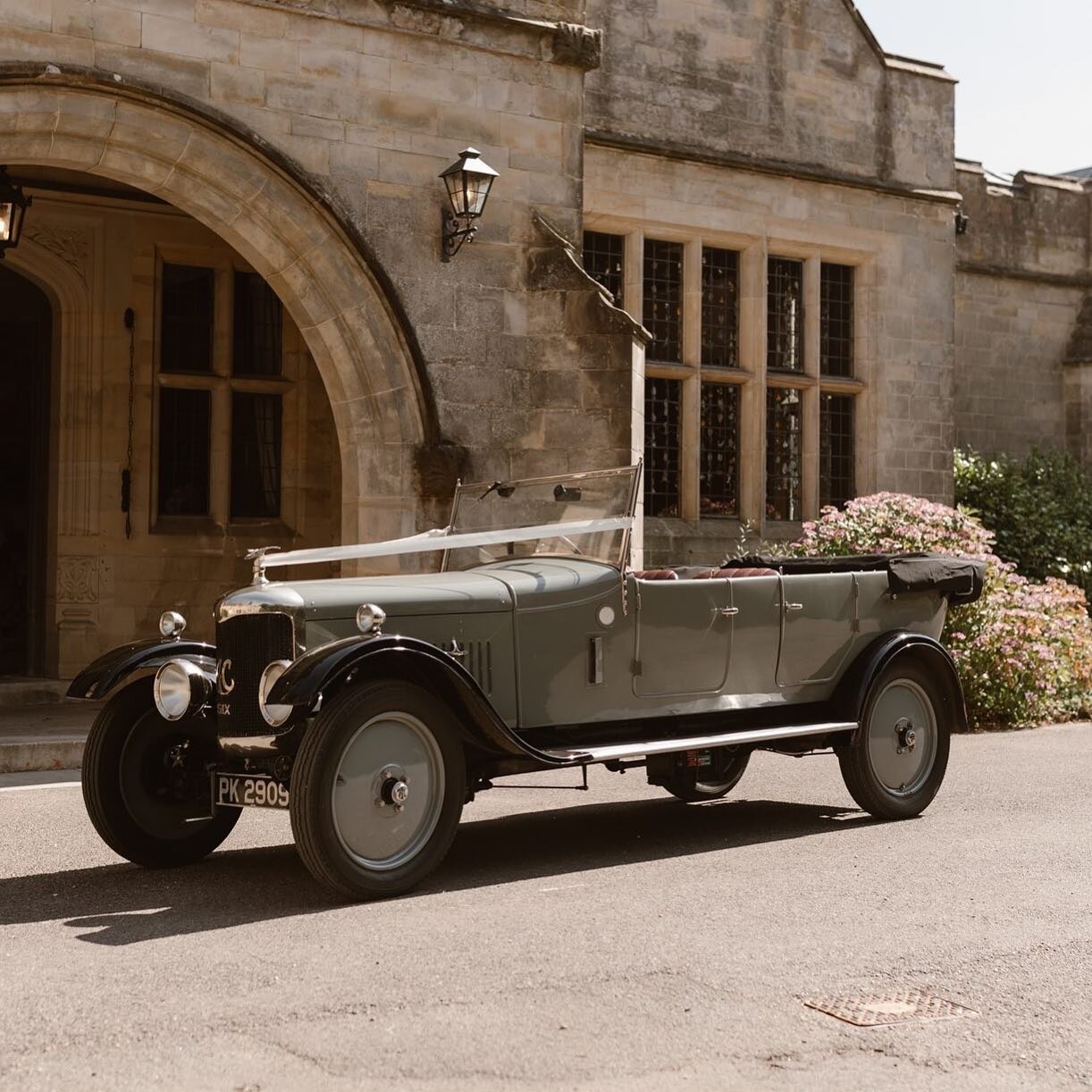 TRANSPORT // Some need, some don&rsquo;t. We went for green so I didn&rsquo;t merge with the car and the red leather seats were divine. 

Wedding: Mine, August 2022
Photographer: @agnes.black 
Car: @tacwcc 
Venue: @balcombe.place 

#theplanner #weddi