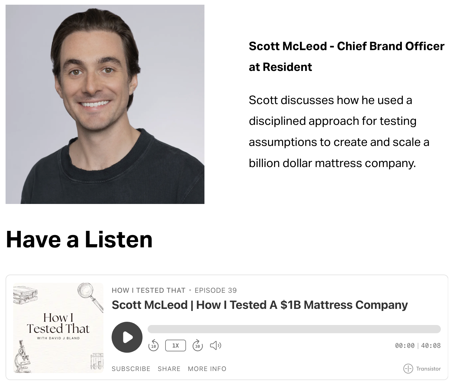 Scott McLeod | How I Tested A $1B Mattress Company