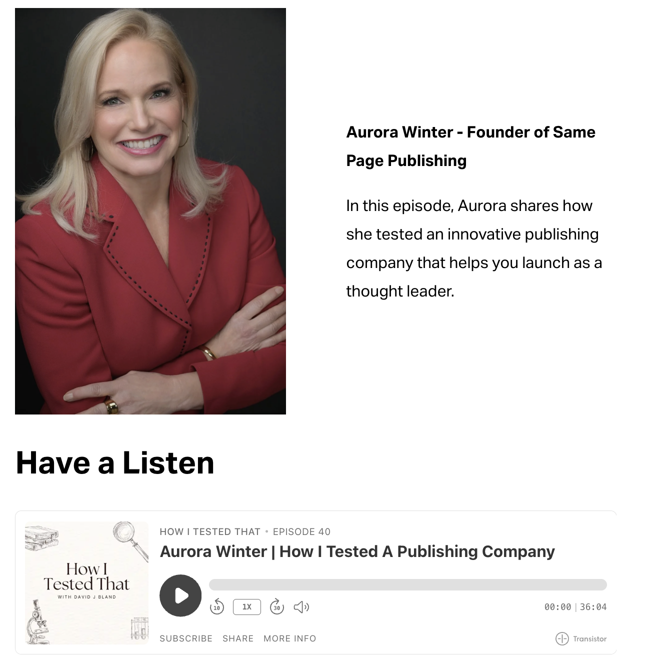 Aurora Winter | How I Tested A Publishing Company