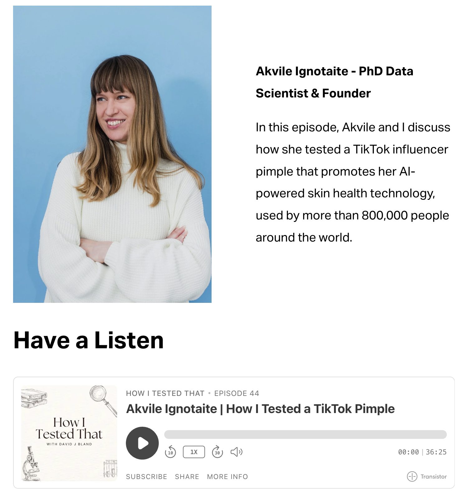 Akvile Ignotaite | How I Tested a TikTok Pimple