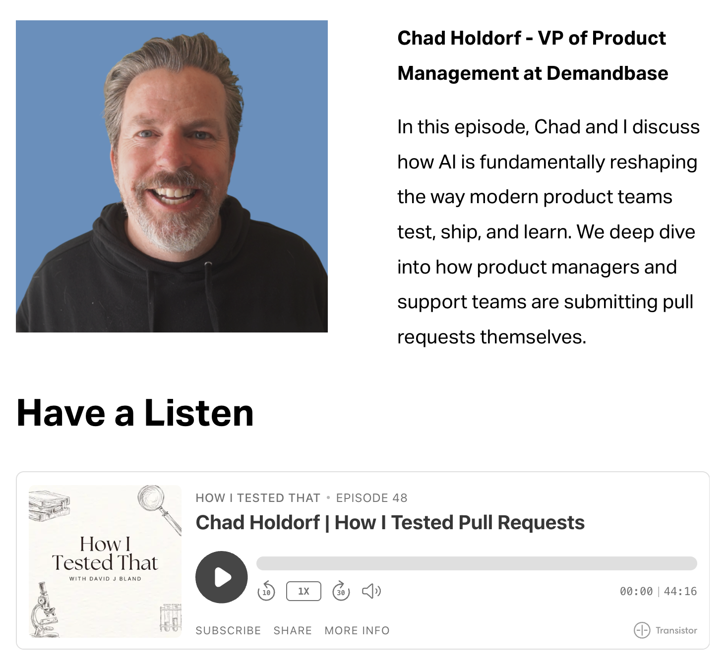 Chad Holdorf | How I Tested Pull Requests