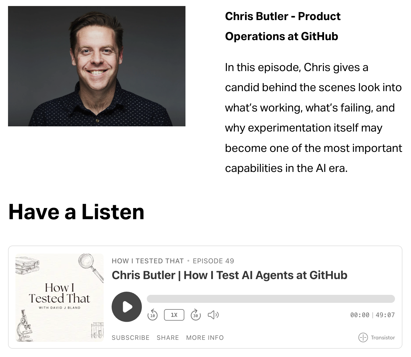 Chris Butler | How I Test AI Agents at GitHub