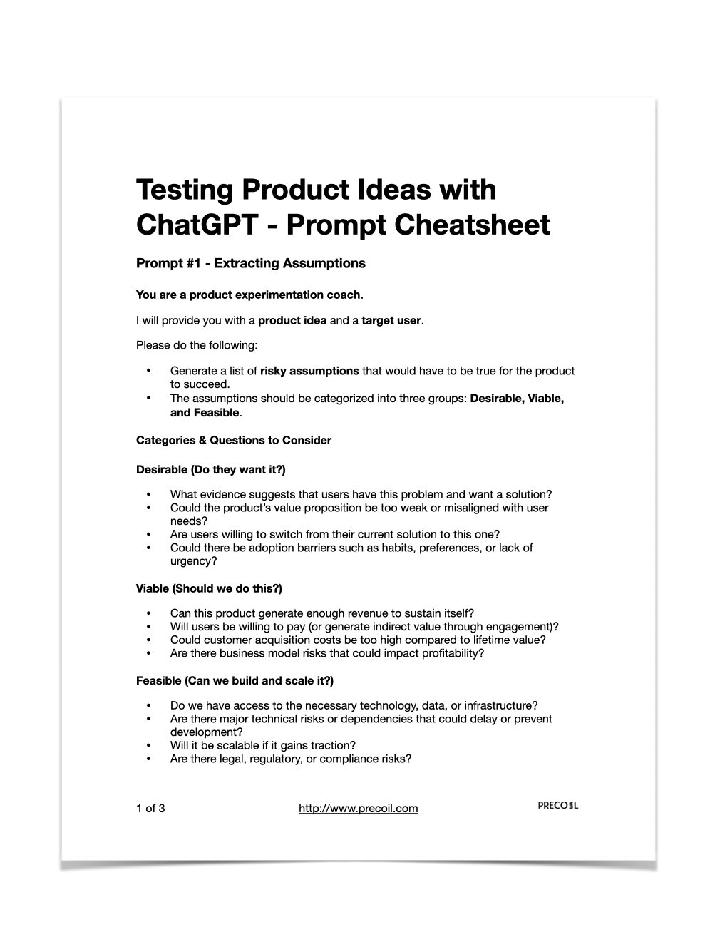 Testing Product Ideas with ChatGPT