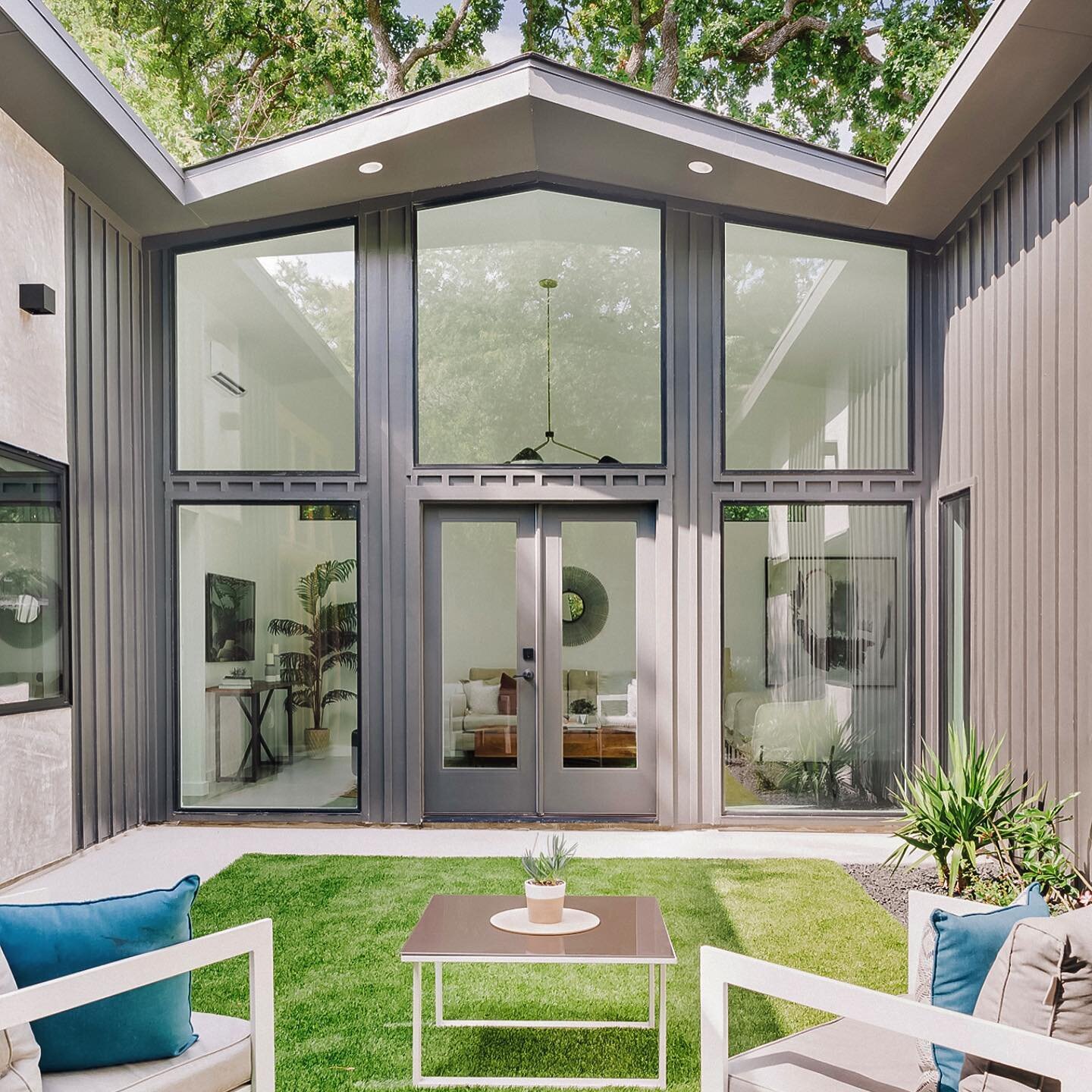 We are proud to have been a part of the design of this unique mid-century inspired courtyard home. SOLD over asking price before it hit the MLS. This 2/2 one story home fits in nicely into the popular Cherrywood neighborhood of East Austin. We are so